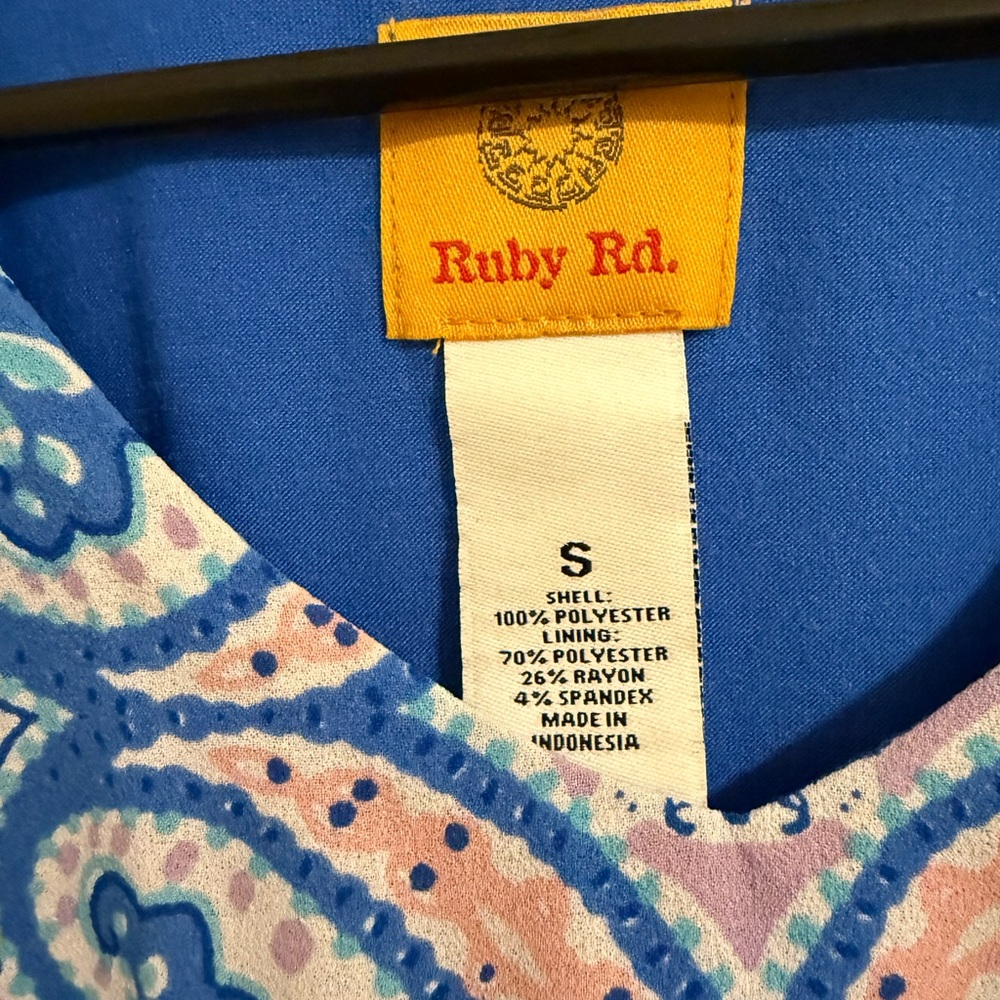 Nwot Ruby Rd. Multicolor Paisley Blouse - image 2